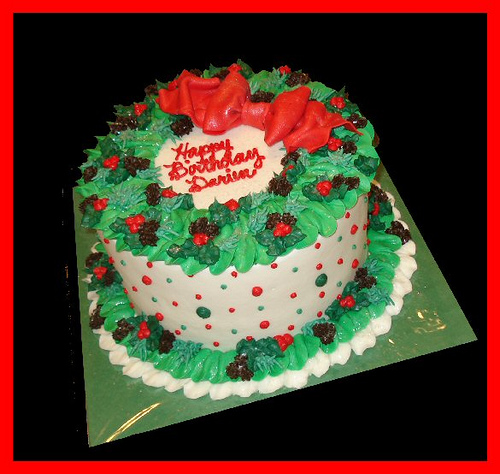 Christmas Birthday Cake