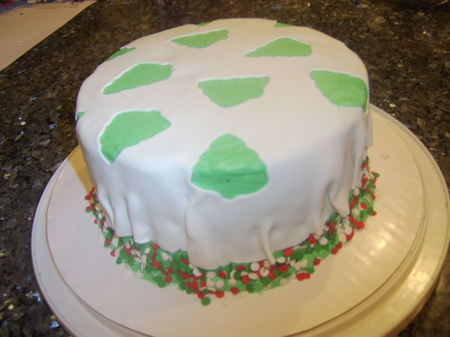 Christmas Colored Cake Christmas Colored Cake