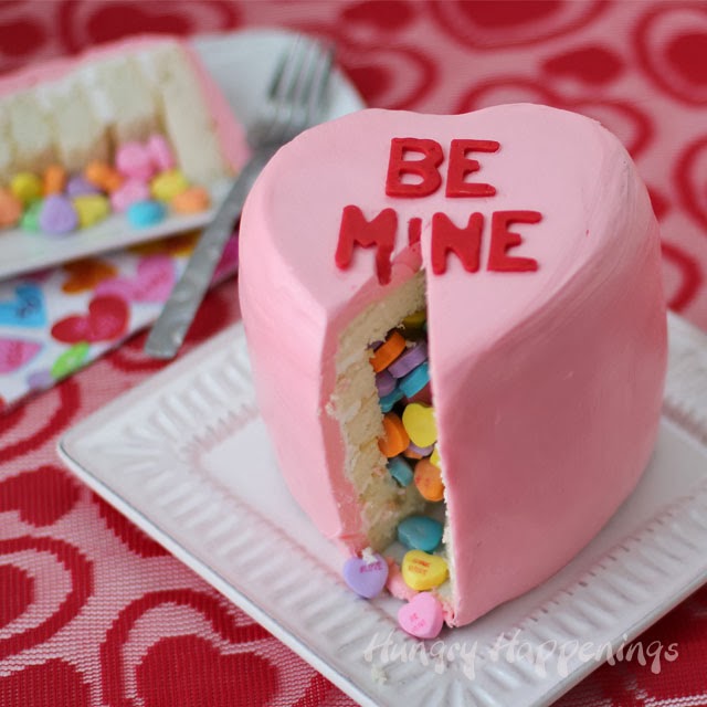 Conversation Heart Cake