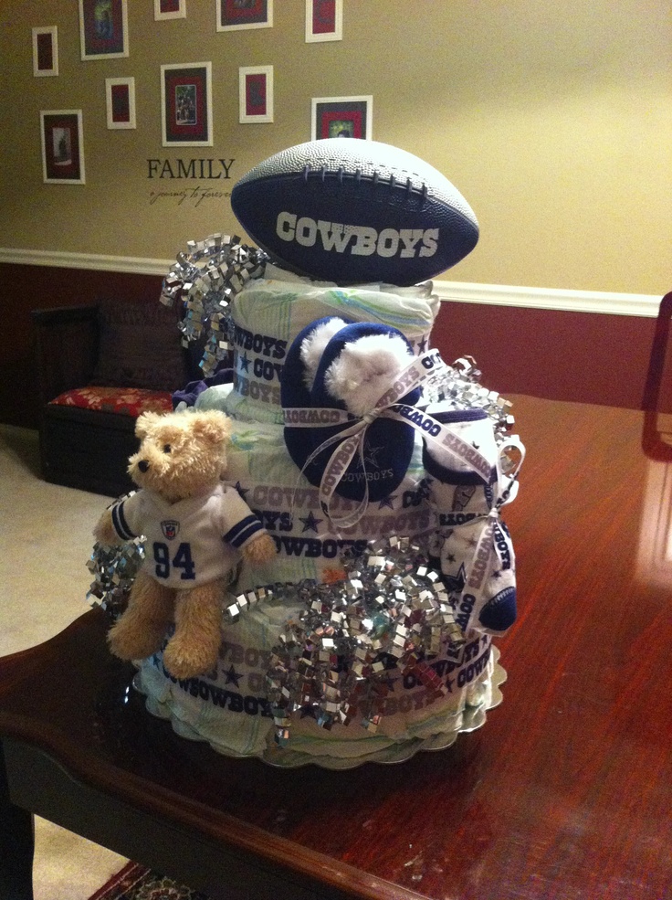 Dallas Cowboy Diaper Cake Ideas