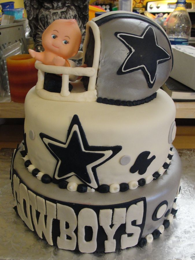 Dallas Cowboys Baby Shower Cake Dallas Cowboys Baby Shower Cake