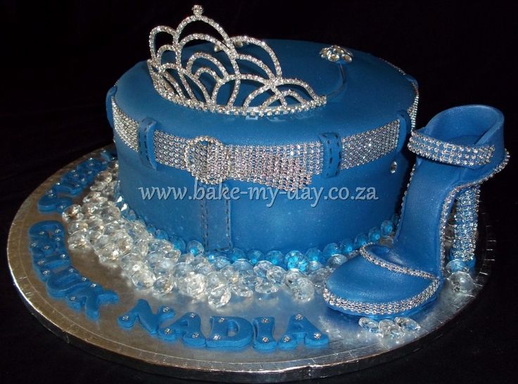 Denim and Diamonds Birthday Cake