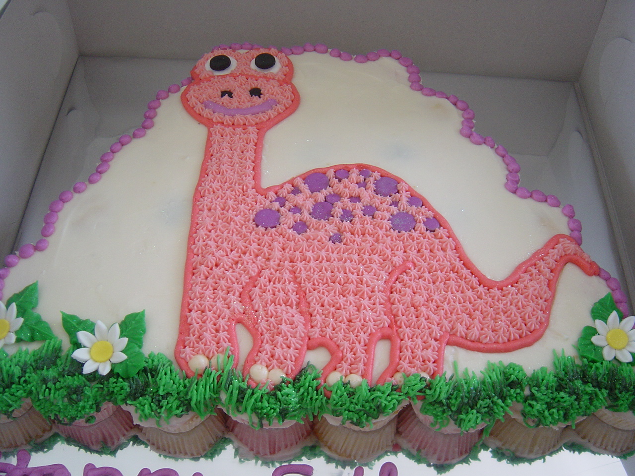 Dinosaur Pull Apart Cupcake Cake.