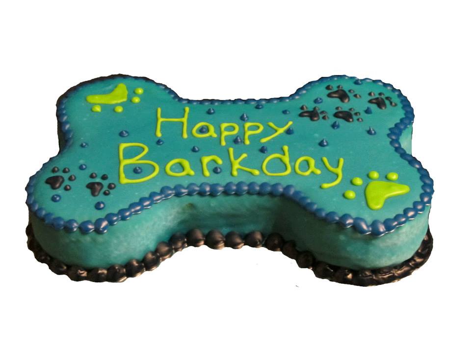 Dog Bone Birthday Cake