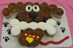 Dog Cupcake Cake