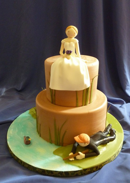 Duck Hunting Grooms Cake