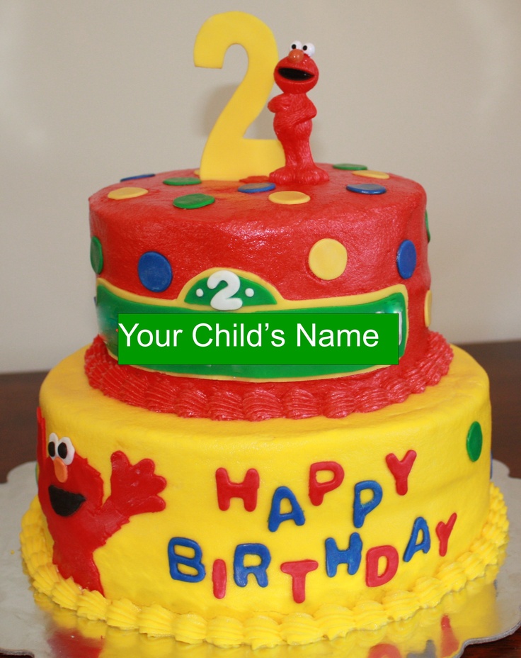 6 Two Tier Elmo Birthday Cakes For Boys Photo Elmo Birthday Cakes