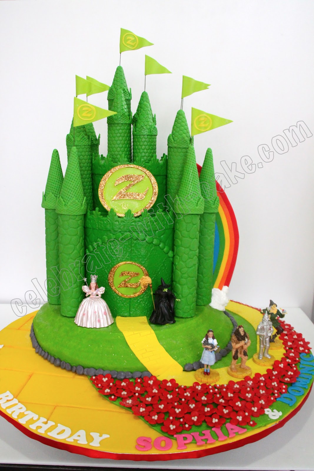 Emerald City Wizard of Oz Cake