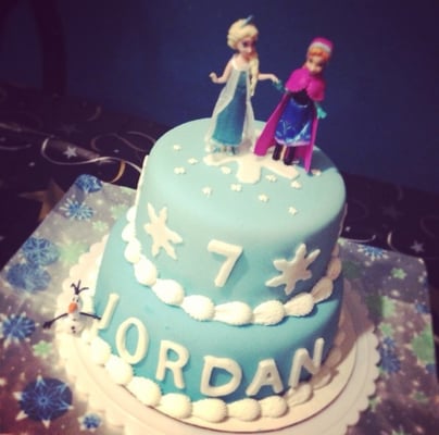 Frozen Movie Cake Frozen Movie Cake