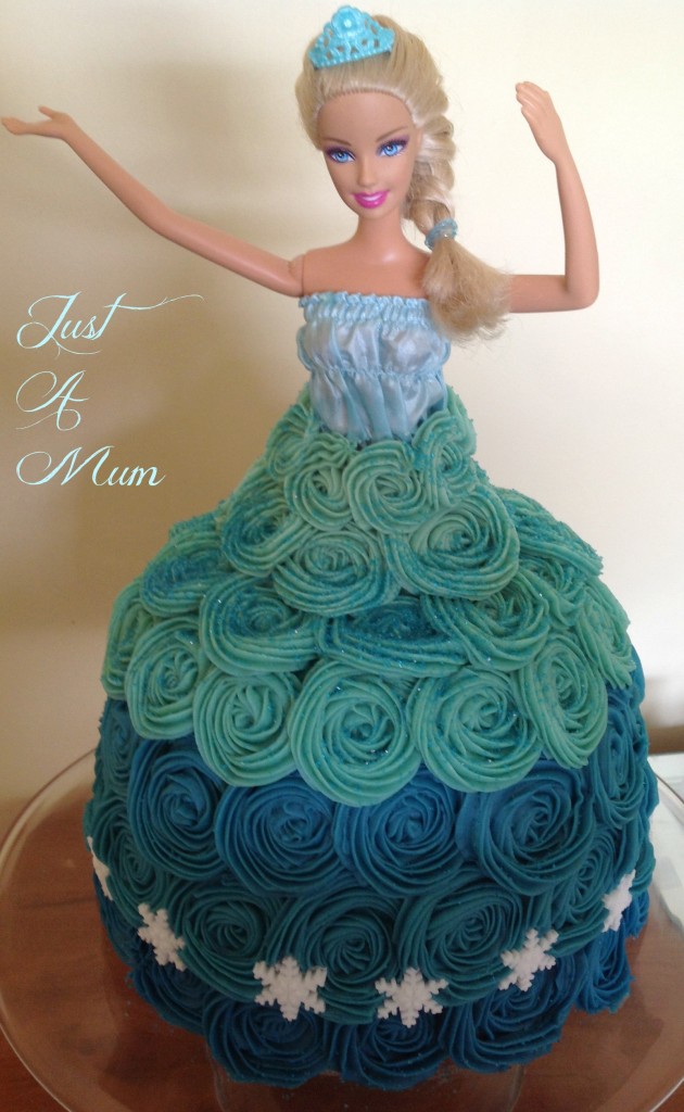 Frozen Princess Elsa Dress Cake