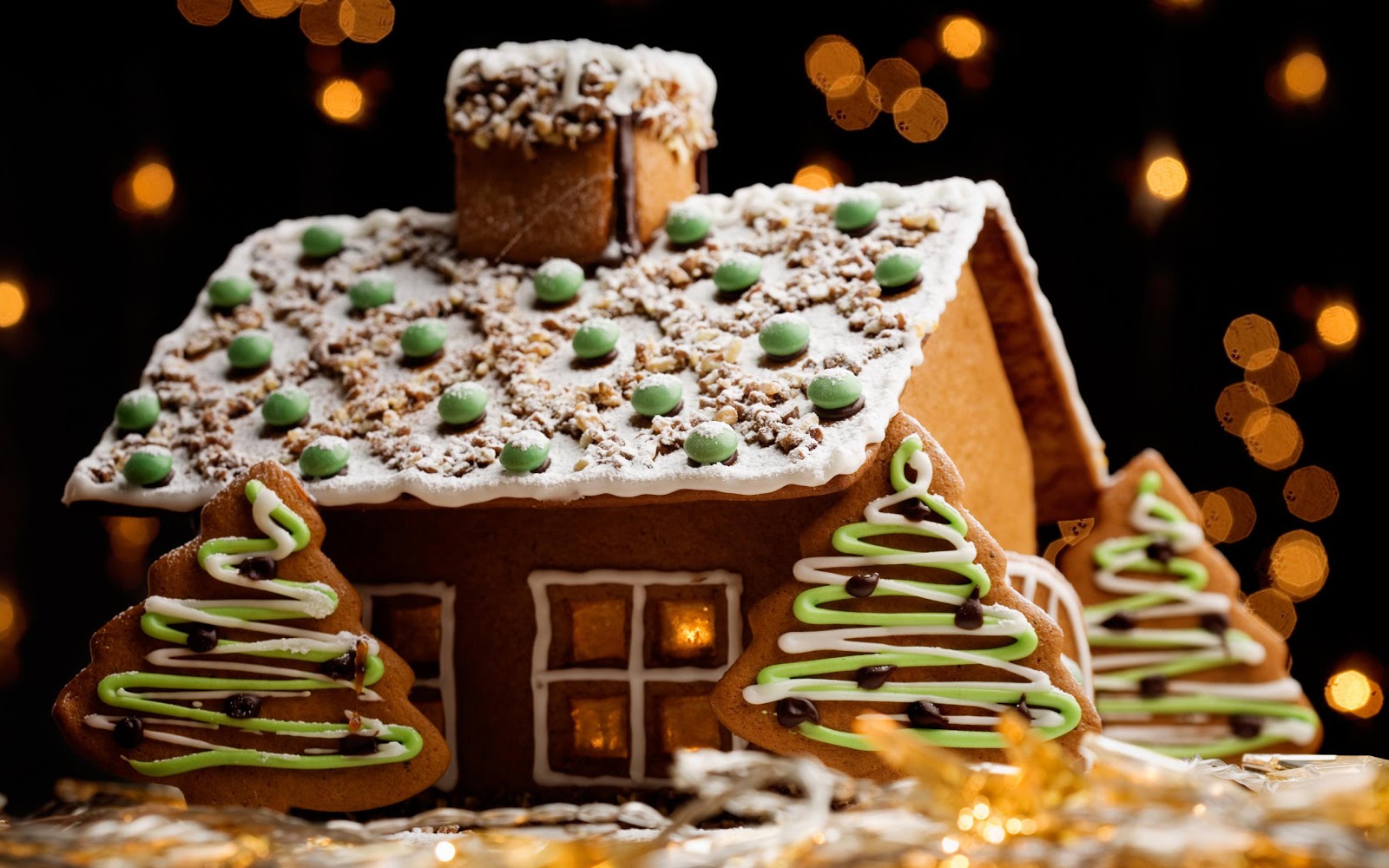 Gingerbread House New Year's Gingerbread House New Year's