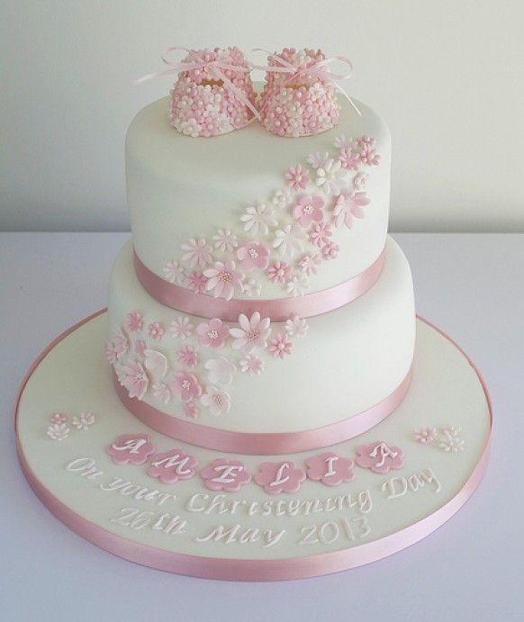 Girls Christening Cake