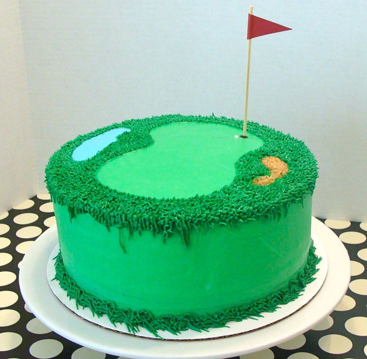 Golf Themed Birthday Cake Golf Themed Birthday Cake
