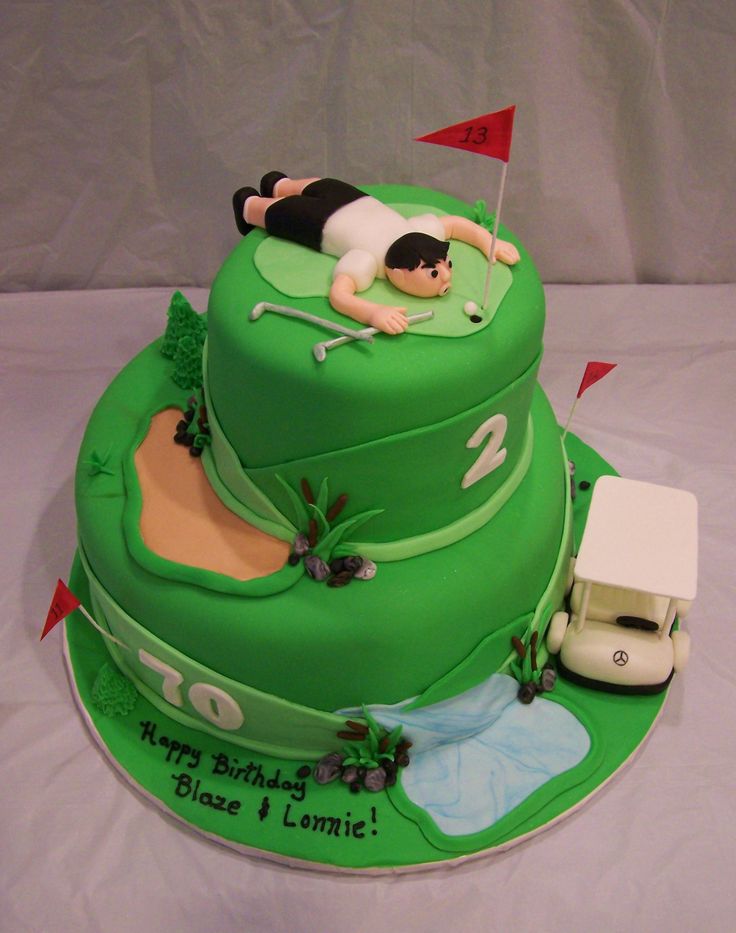Golf Themed Cake Golf Themed Cake