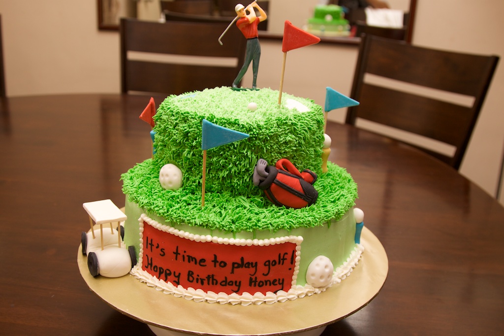 Golf Themed Cake Golf Themed Cake