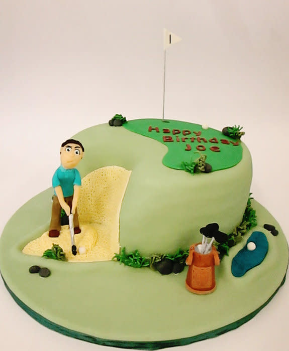 Golf Themed Cake Golf Themed Cake