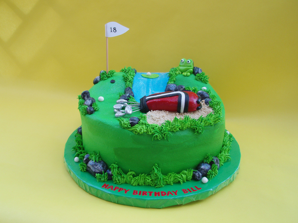 Golf Themed Cake Golf Themed Cake