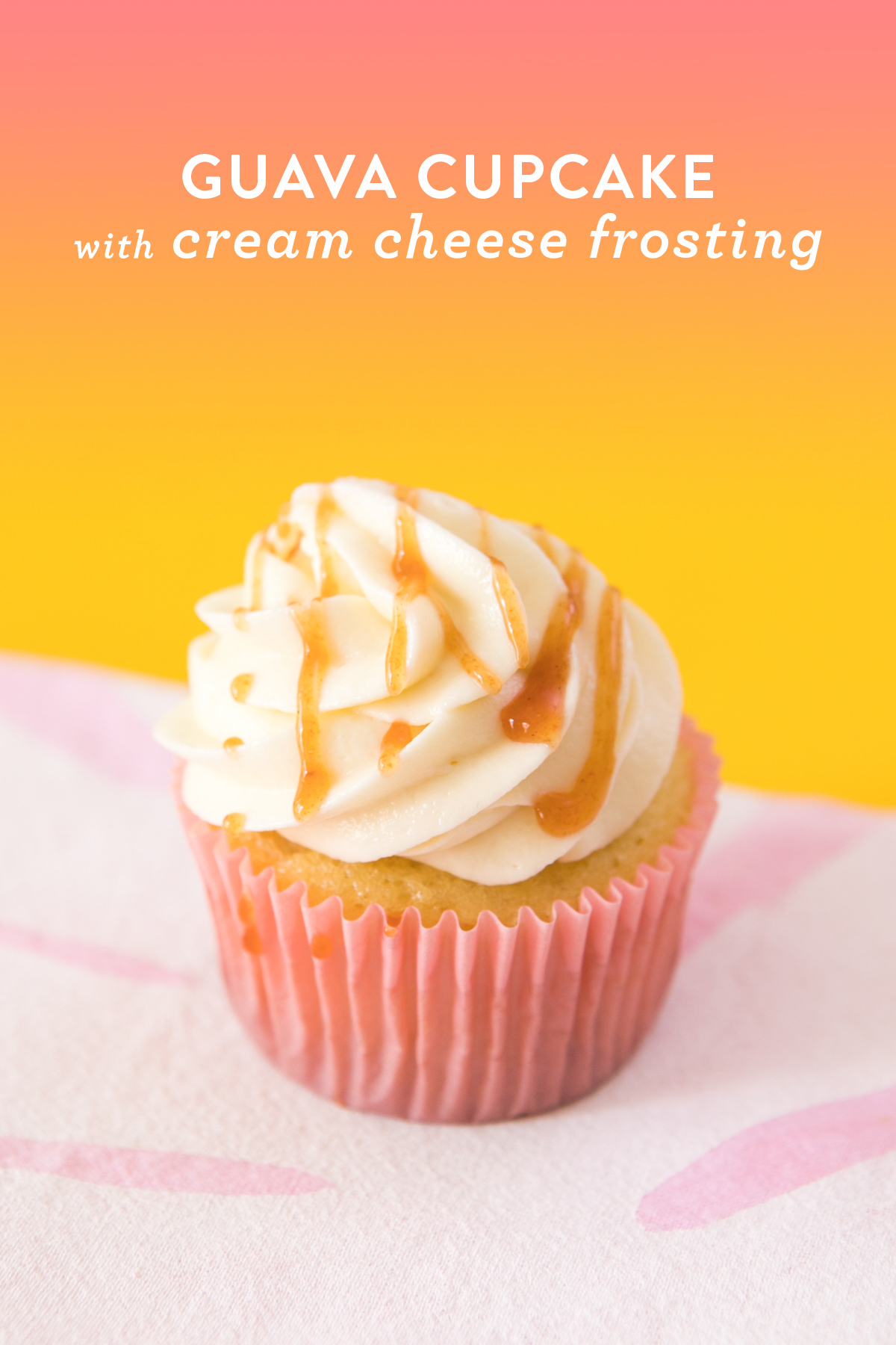 Guava and Cream Cheese Cupcake