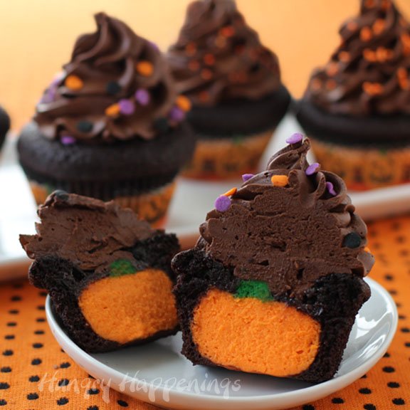 Halloween Chocolate Cupcakes