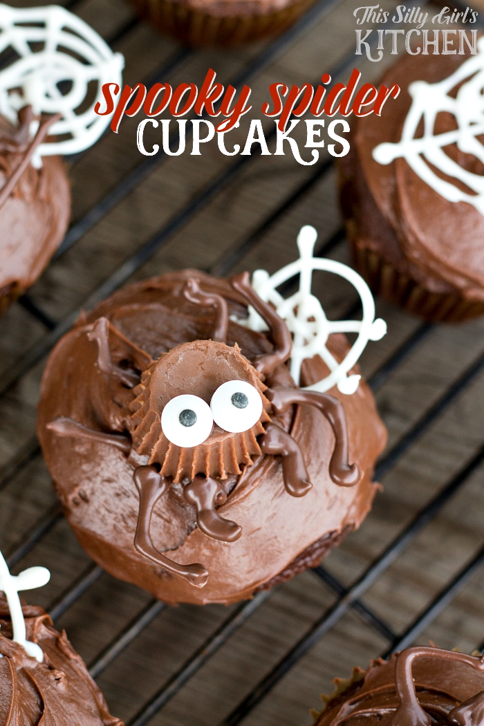 Halloween Spooky Spider Cupcakes