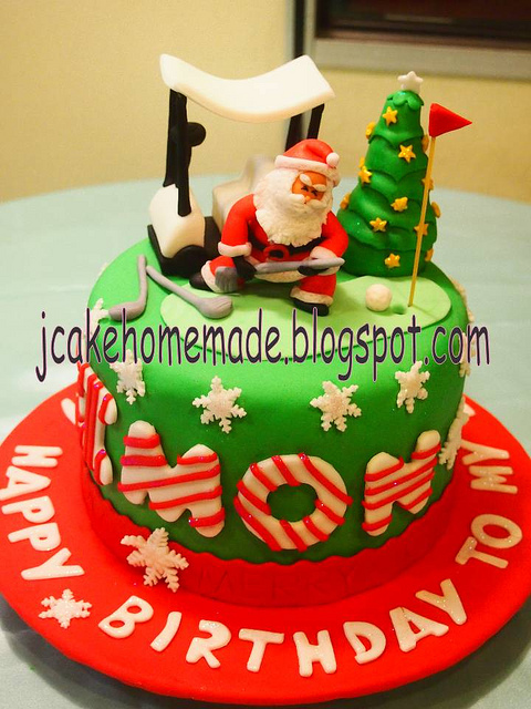 Happy Christmas Birthday Cakes