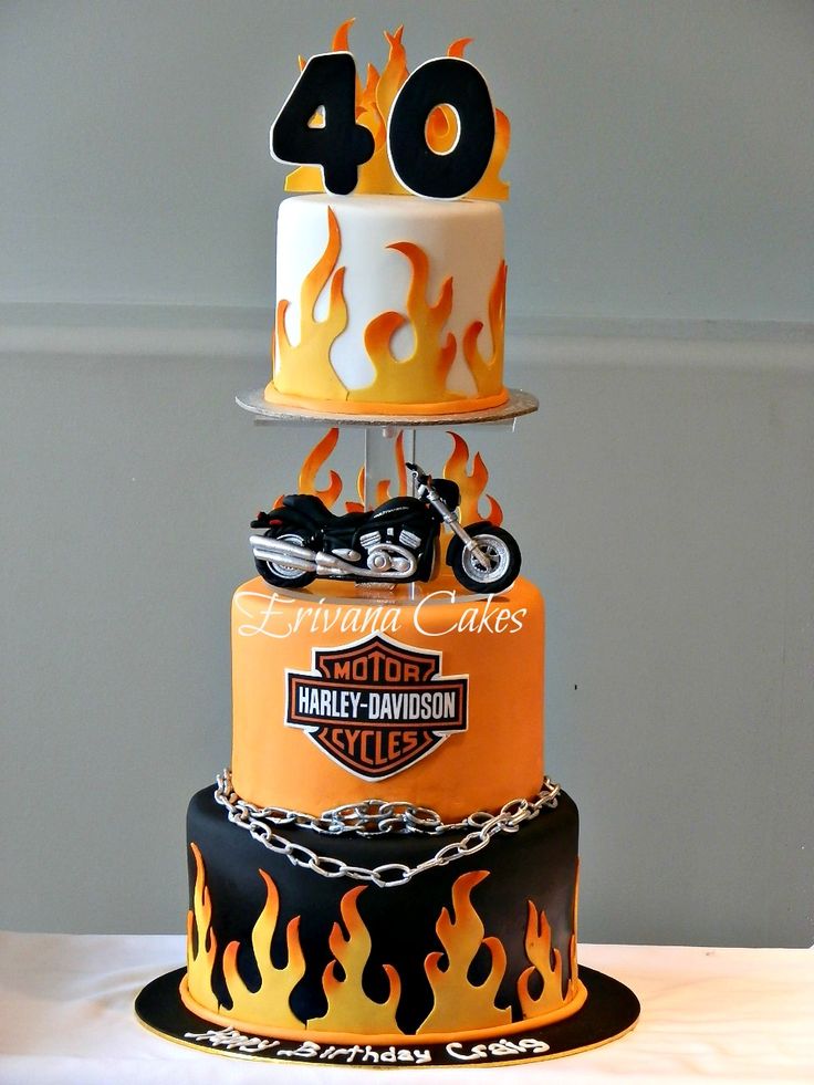 Harley-Davidson Motorcycle Birthday Cake Harley-Davidson Motorcycle Birthday Cake
