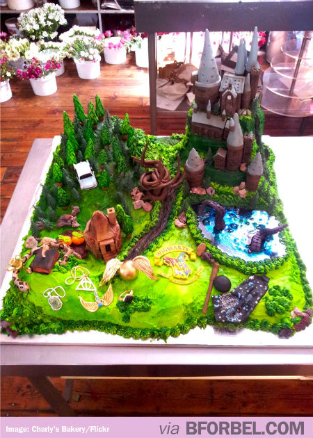 Harry Potter Theme Cake Harry Potter Theme Cake