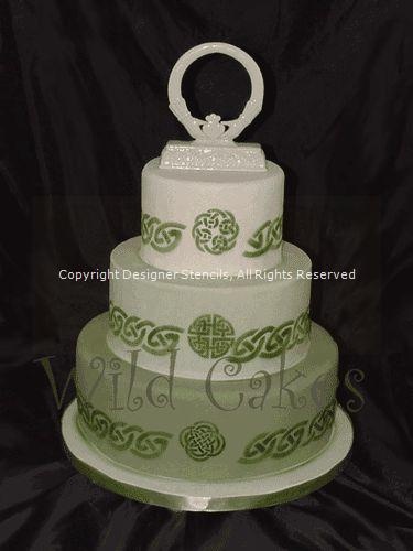 Irish Celtic Knot Wedding Cake Irish Celtic Knot Wedding Cake