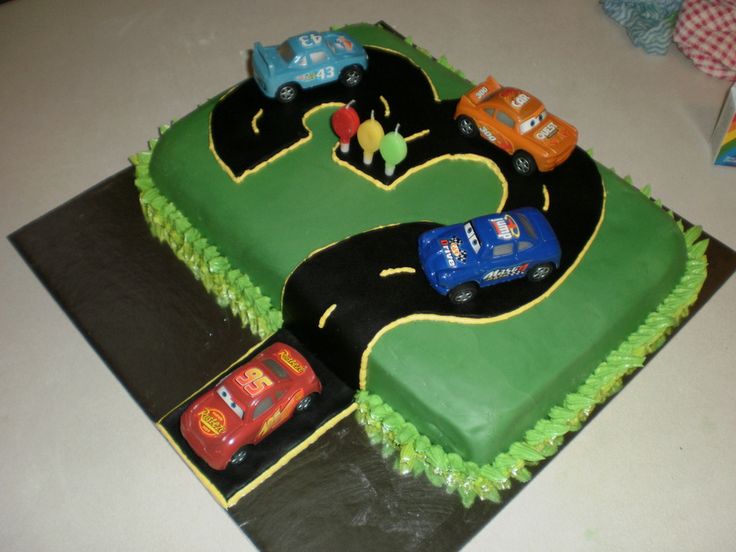 Kids Race Car Birthday Cake