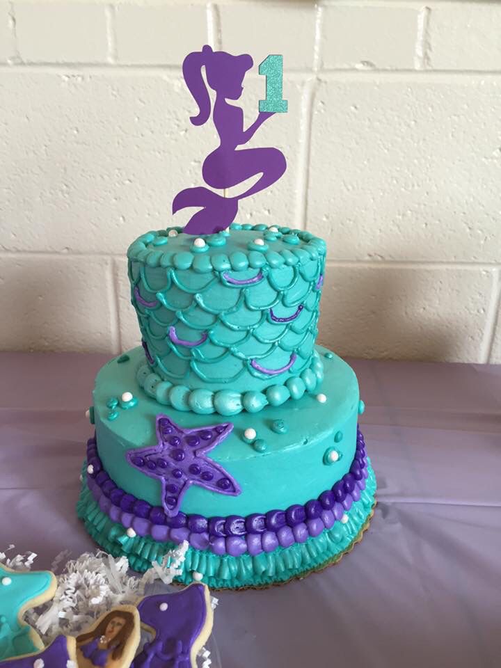 Mermaid 1st Birthday Cake Ideas Mermaid 1st Birthday Cake Ideas