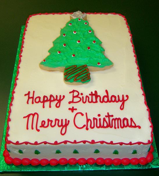 Merry Christmas and Happy Birthday Cake Merry Christmas and Happy Birthday Cake