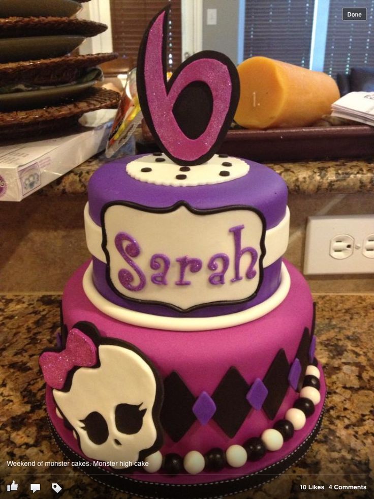 Monster High Birthday Cake Monster High Birthday Cake