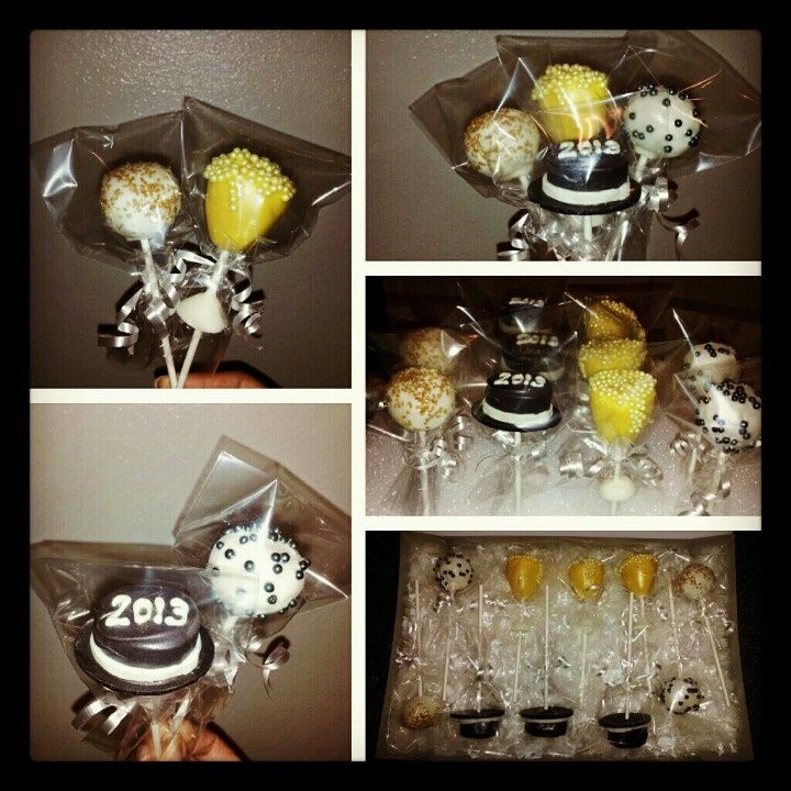 New Year's Eve Cake Pops