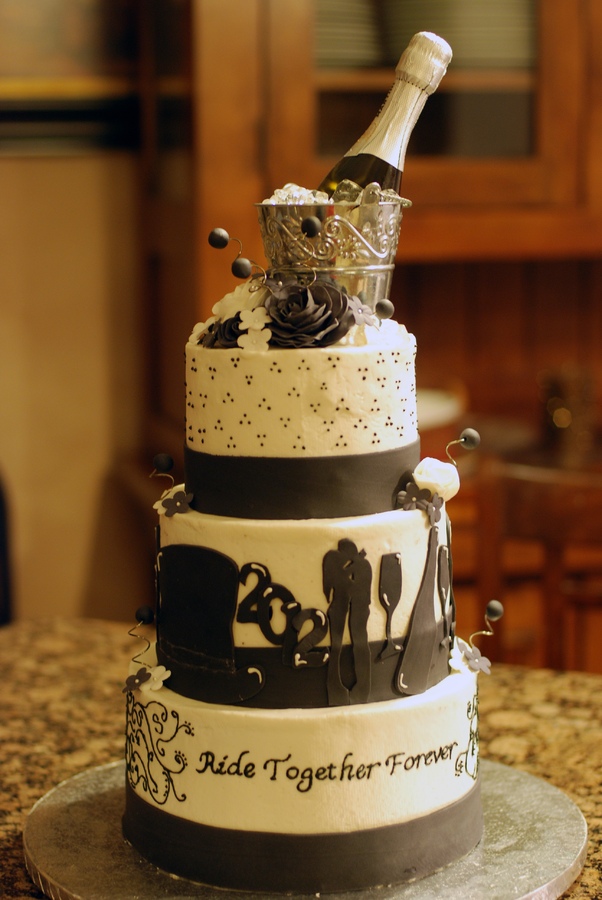 New Year's Eve Wedding Cake Idea