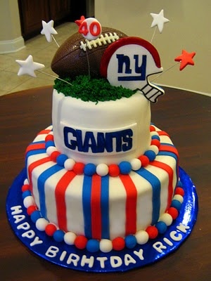 NY Giants Birthday Cake