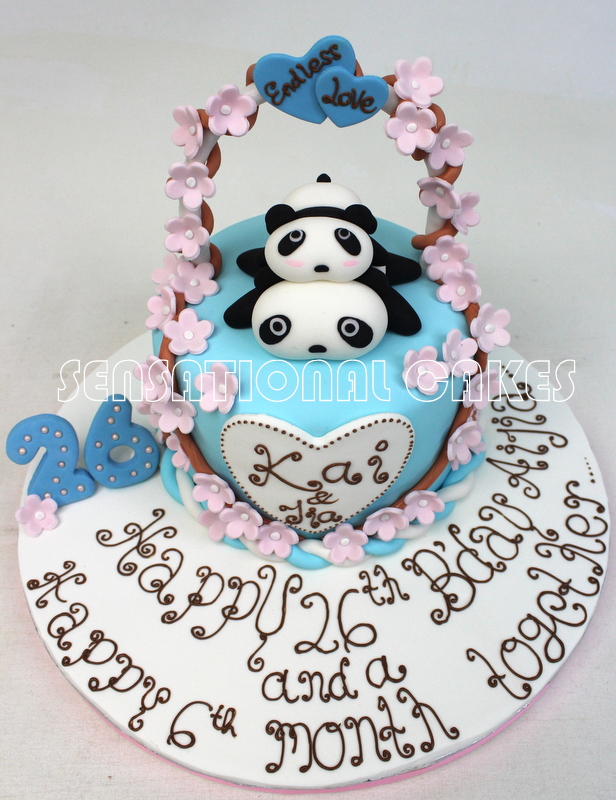Panda Bear Birthday Cake