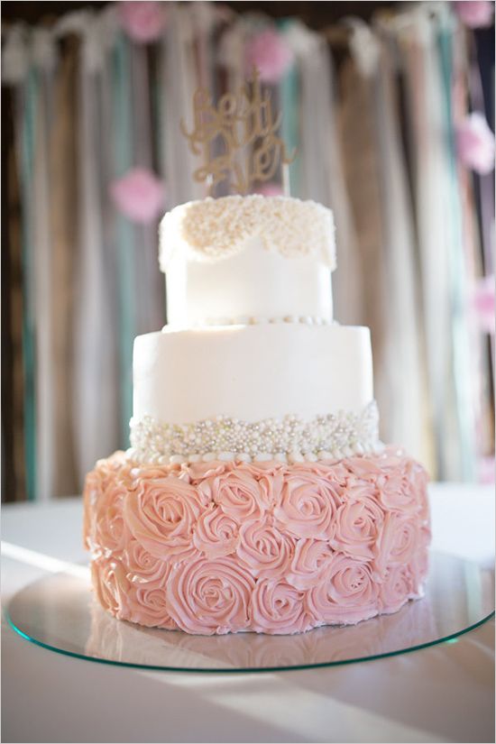 Pink and Gold Quinceanera Cake Pink and Gold Quinceanera Cake