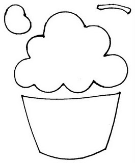 Printable Cupcake Template