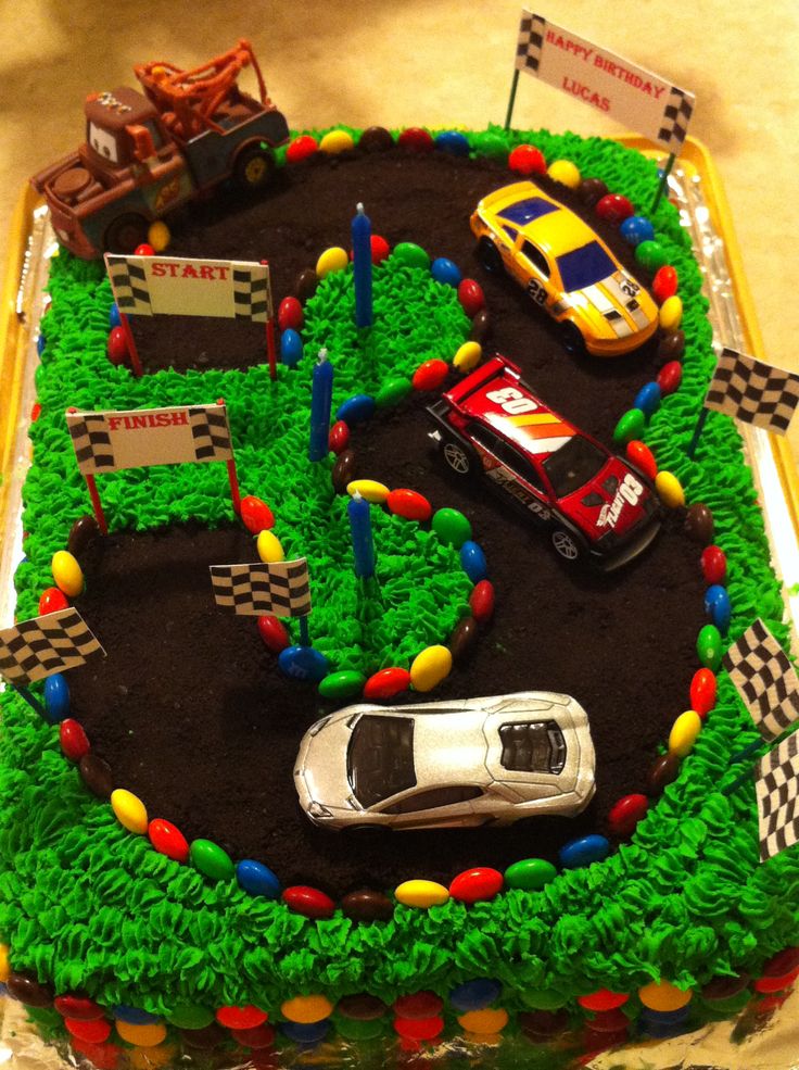 Race Car Birthday Cake Ideas Boy