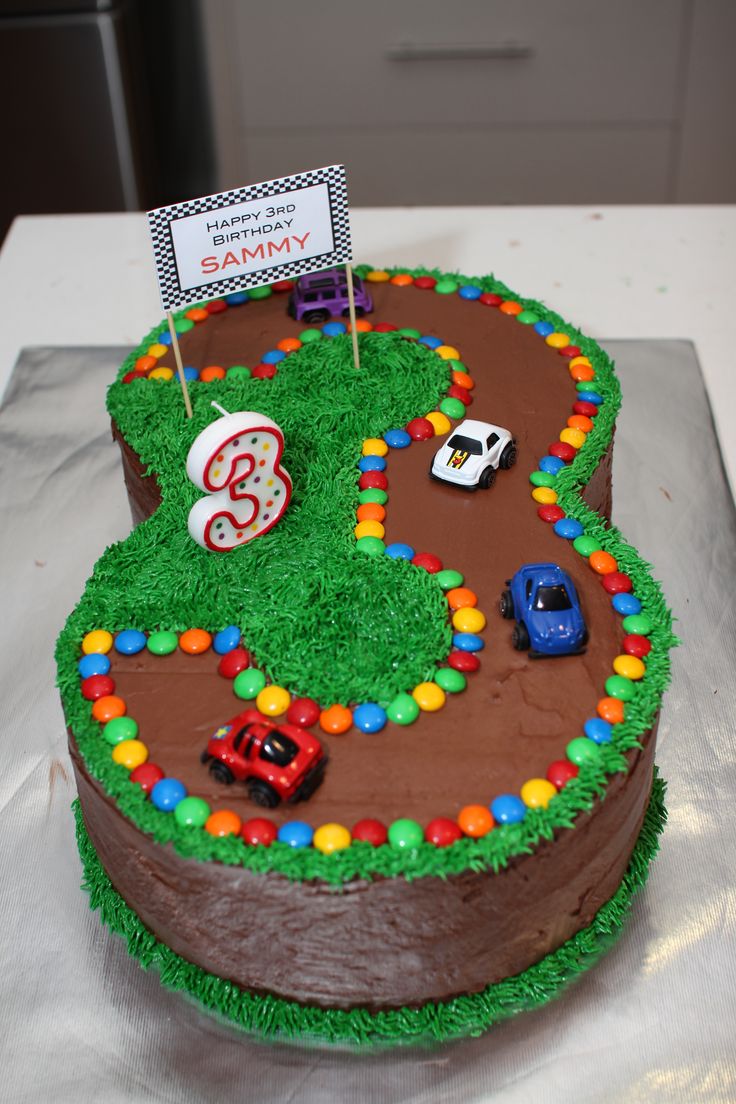 Race Car Track Birthday Cake Idea