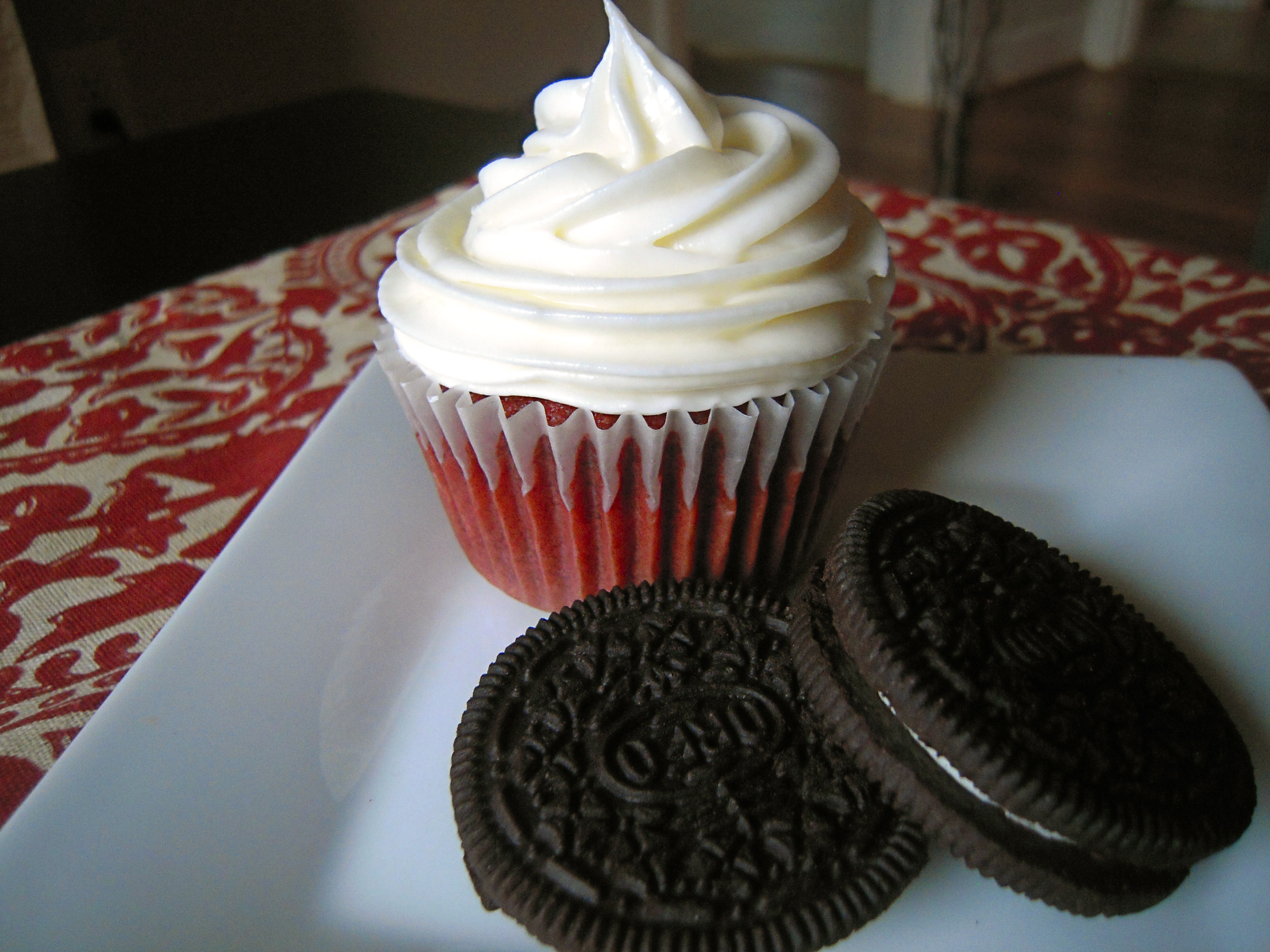 Red Velvet Cupcakes with Oreos