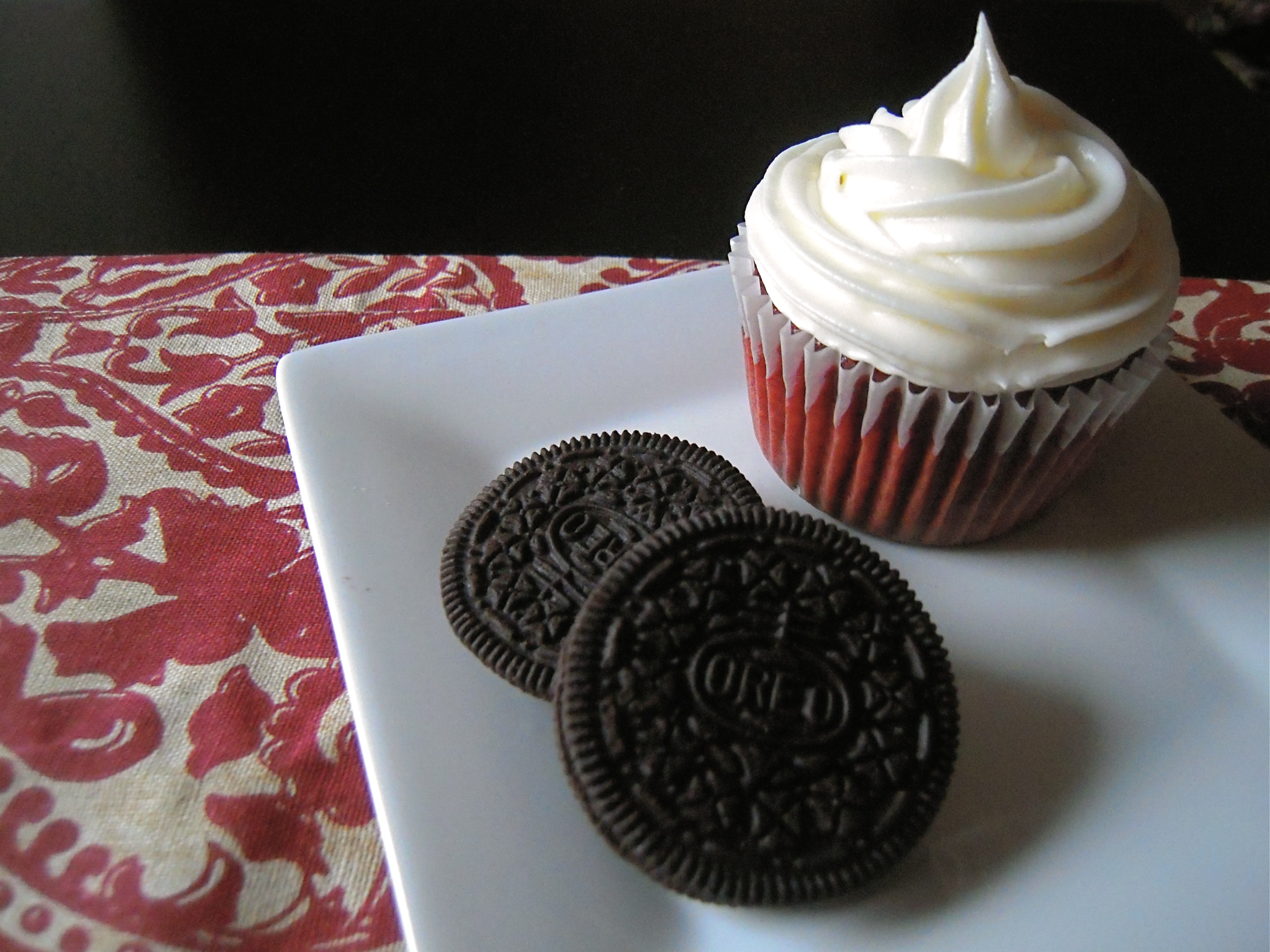 Red Velvet Oreo Cupcakes