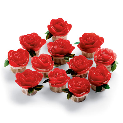 Rose Beauty and the Beast Cupcakes