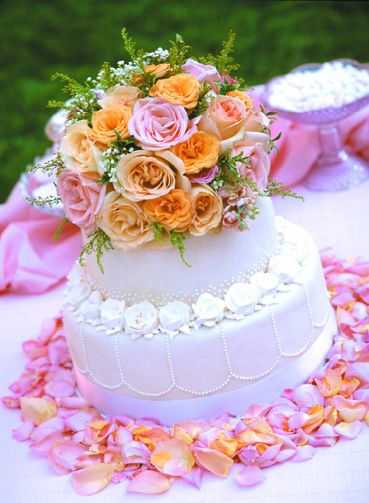 Small Wedding Fondant Cake Small Wedding Fondant Cake