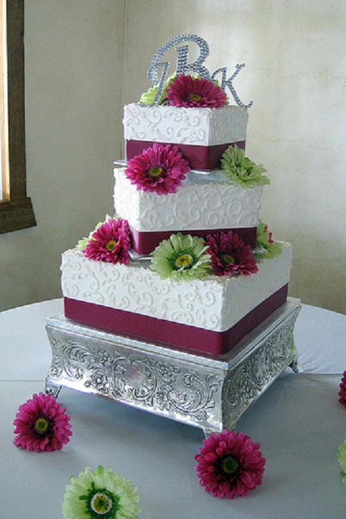 Square Wedding Cake