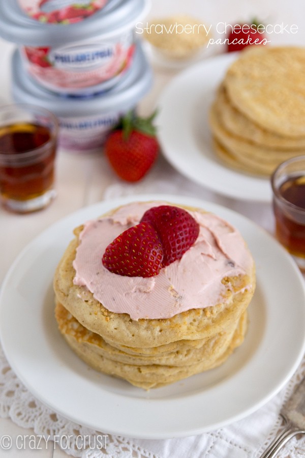 Strawberry Cheesecake Pancakes Strawberry Cheesecake Pancakes