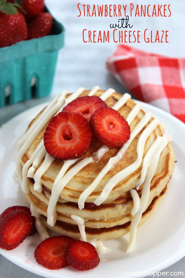 Strawberry Pancakes with Cream Cheese Strawberry Pancakes with Cream Cheese