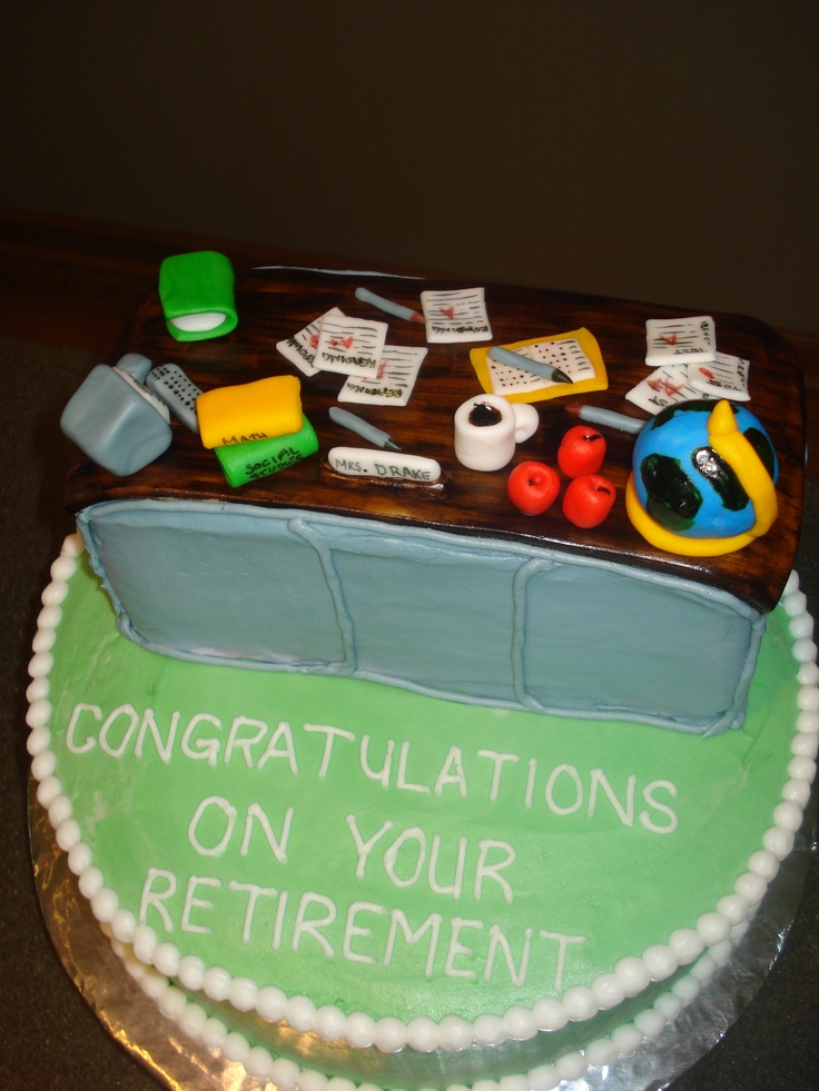 Teacher Retirement Cake