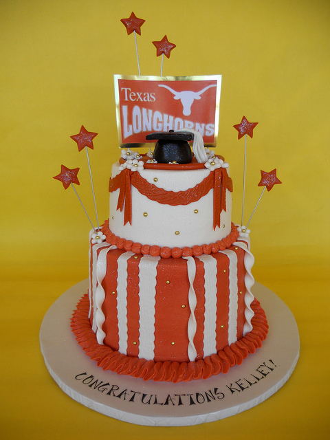 Texas Longhorn Graduation Cake Texas Longhorn Graduation Cake