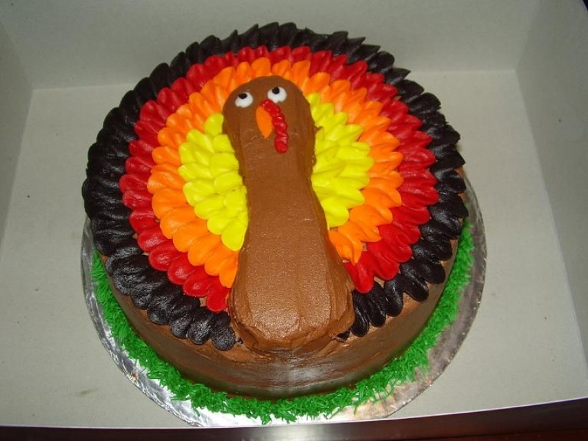 Thanksgiving Turkey Cake